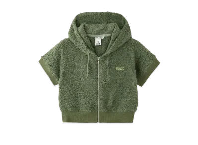 X-Girl Telly Cloth Zip Up Hoodie "Olive"