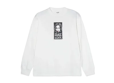 X-Girl Vinyl Lip X-Girl Face L/S Tee "White"