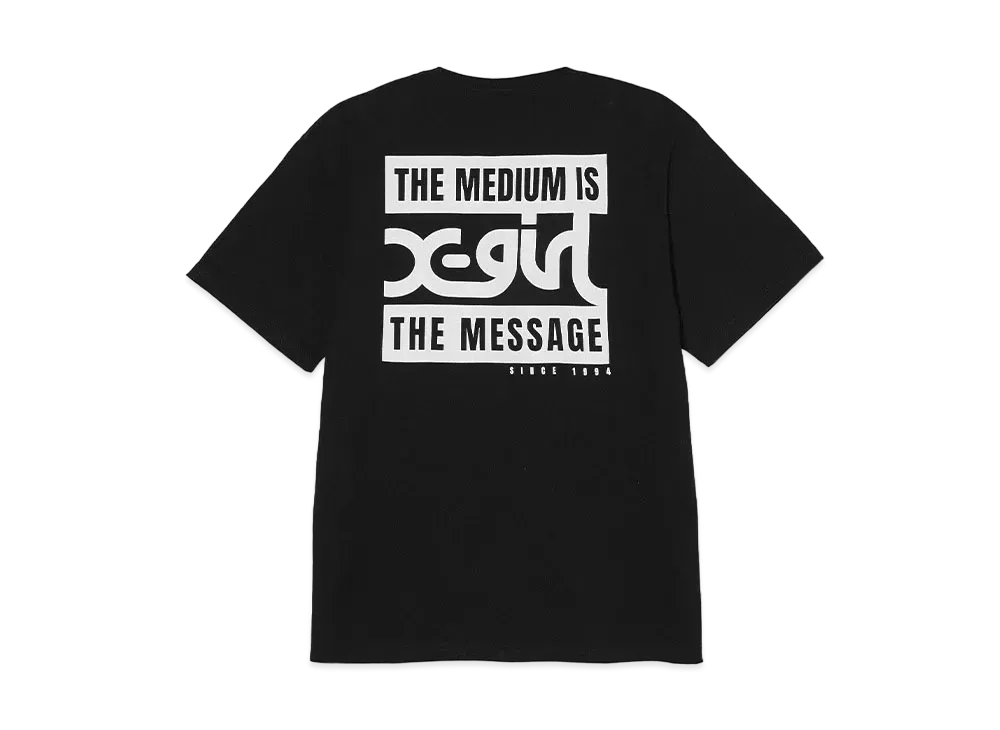 X-Girl 2 Box Mills Logo S/S Tee "Black"