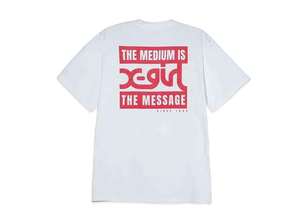 X-Girl 2 Box Mills Logo S/S Tee "White"