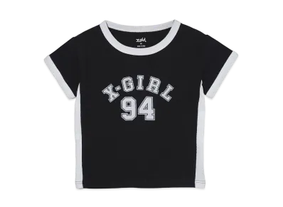 X-Girl Numbering S/S Baby Tee "Black"
