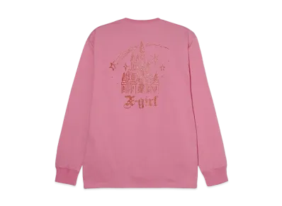 X-Girl Castle L/S Tee "Pink"