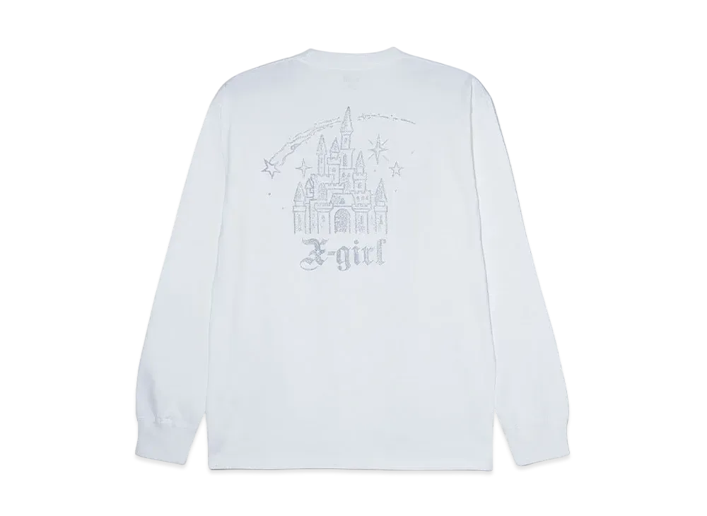 X-Girl Castle L/S Tee "White"