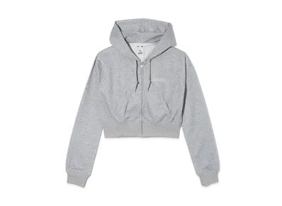 X-Girl Glitter Sweat Zip Up Top "Grey"