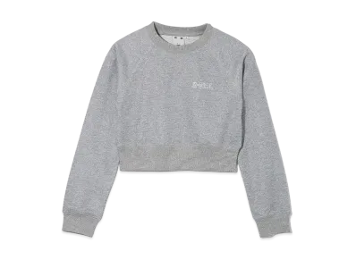 X-Girl Glitter Sweat Crew Neck Top "Grey"