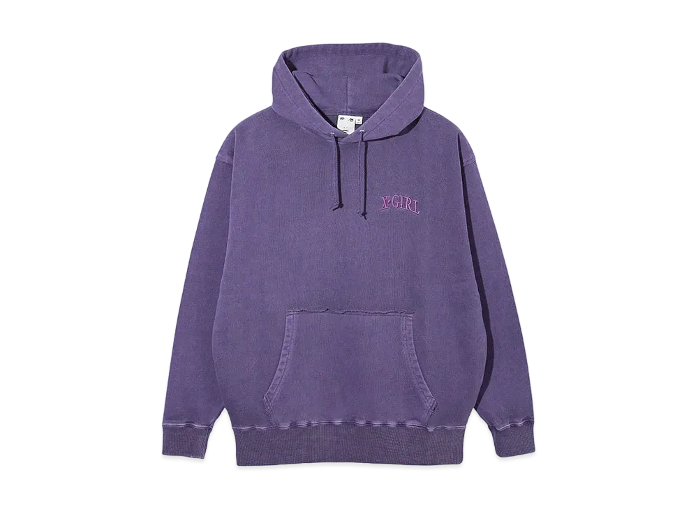 X-Girl Distressed Sweat Hoodie "Purple"