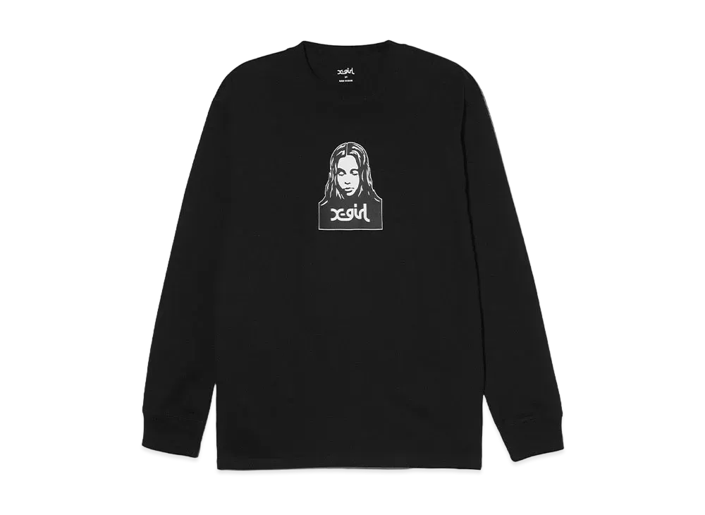 X-Girl Face L/S Tee "Black"