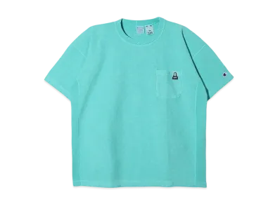 X-Girl x Champion Reverse Weave R Pigment Dyed Pocket S/S Tee "Ltblue"