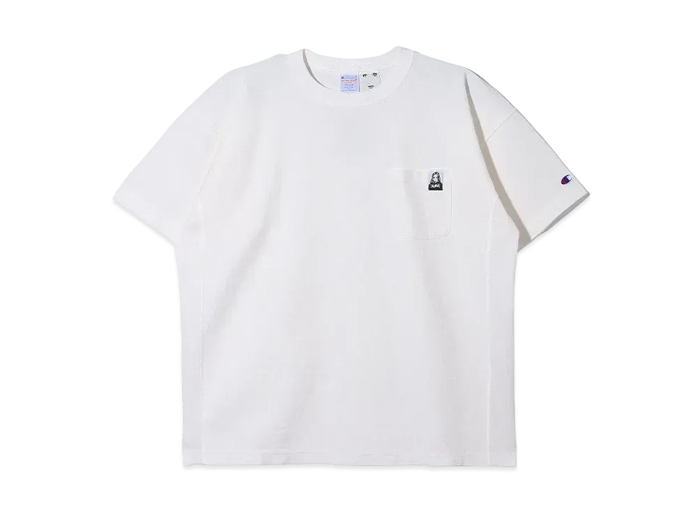 X-Girl x Champion Reverse Weave R Pigment Dyed Pocket S/S Tee "White"