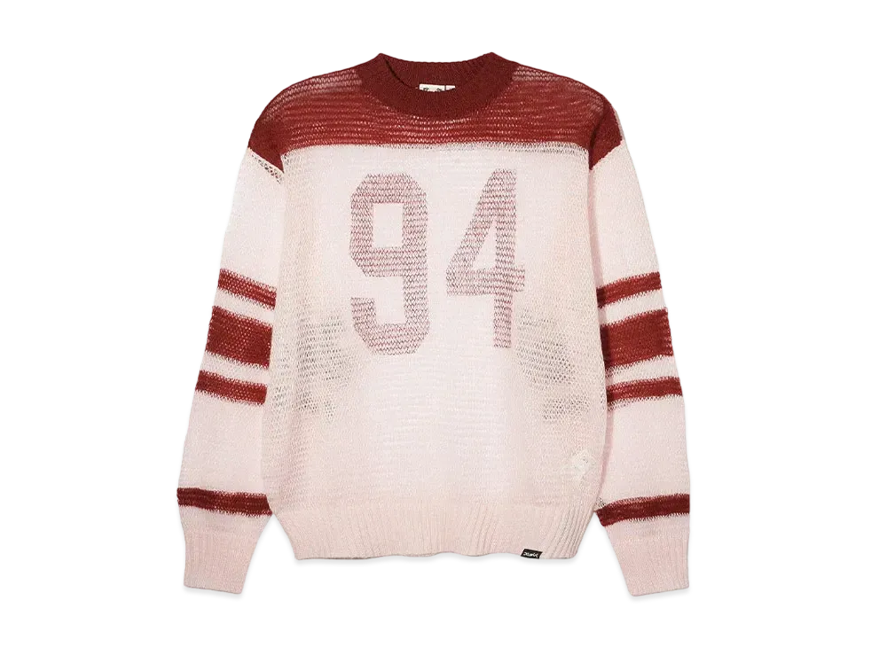 X-Girl Numbering Knit Top "Pink"