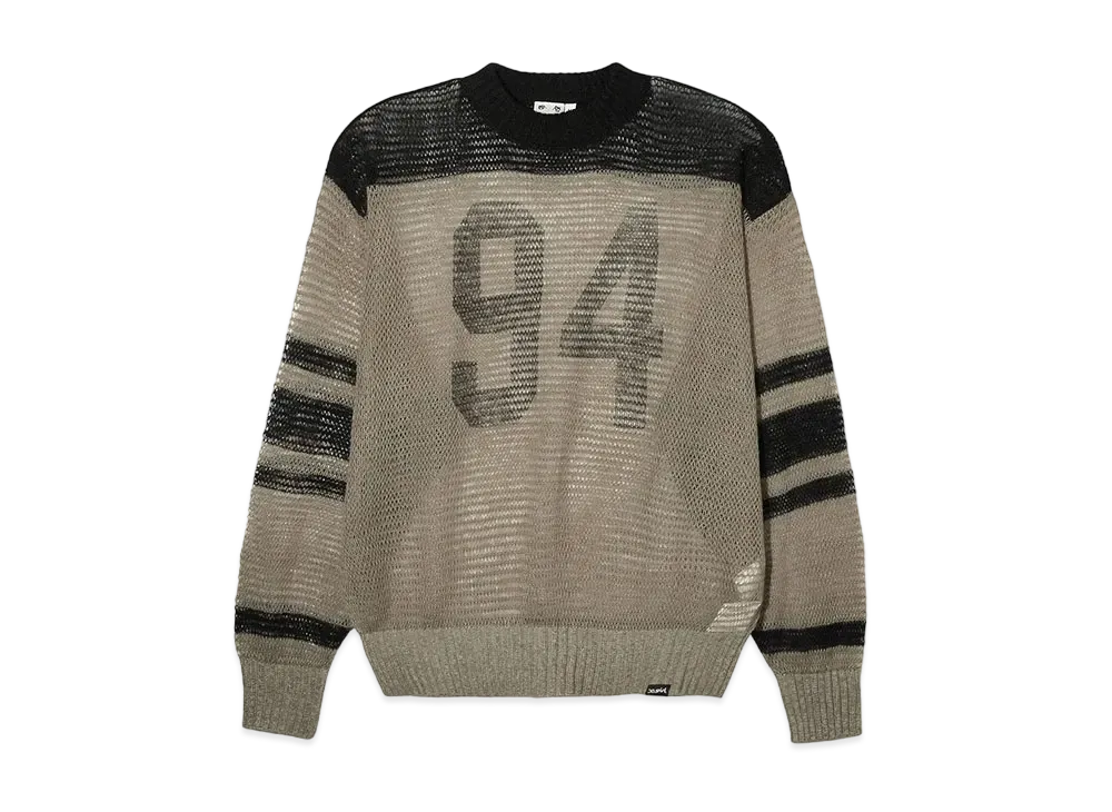 X-Girl Numbering Knit Top "Olive"
