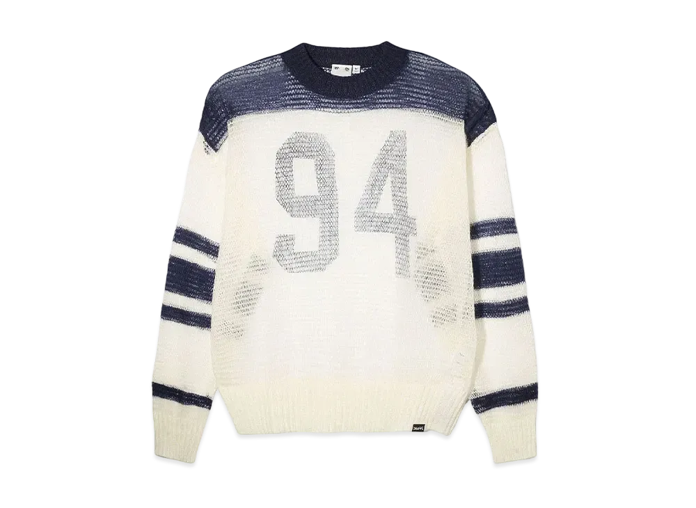 X-Girl Numbering Knit Top "White"