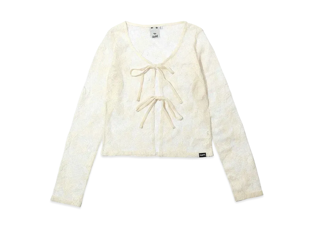 X-Girl Butterfly Lace Cardigan "White"