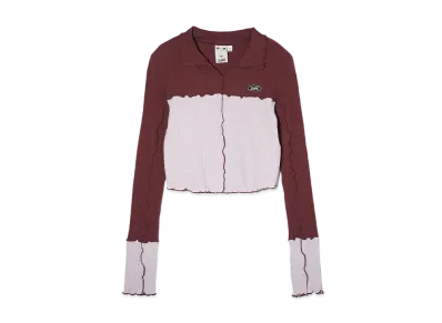 X-Girl Bicolor Compact Pullover Shirt "Burgundy"