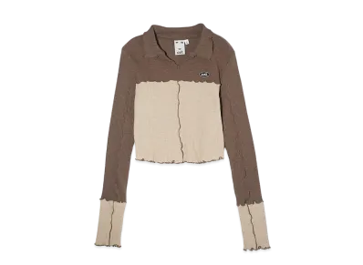 X-Girl Bicolor Compact Pullover Shirt "Brown"