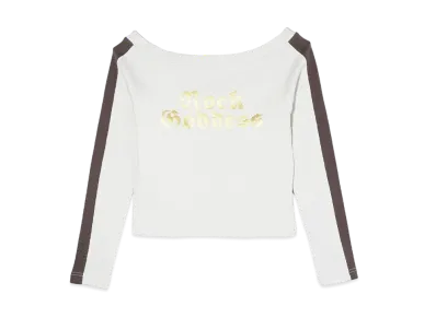 X-Girl Off The Shoulder L/S Top "Off White"
