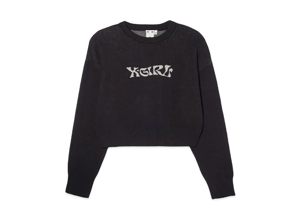 X-Girl Butterfly Compact Knit Top "Black"