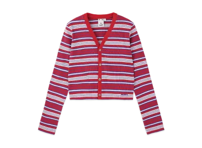 X-Girl Striped Cardigan "Red"