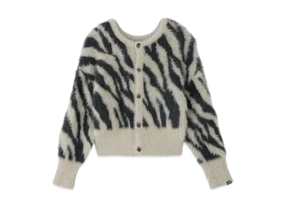 X-Girl Zebra 2Way Knit Cardigan "Beige"