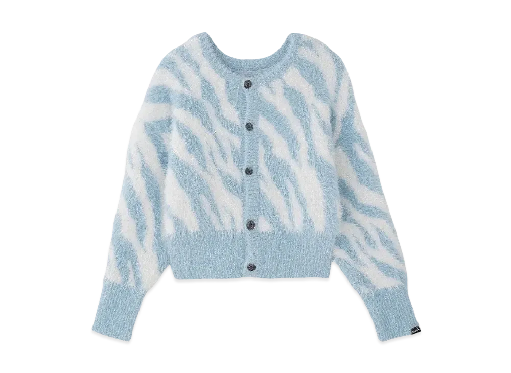 X-Girl Zebra 2Way Knit Cardigan "Ltblue"