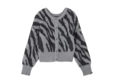 X-Girl Zebra 2Way Knit Cardigan "Charcoal"