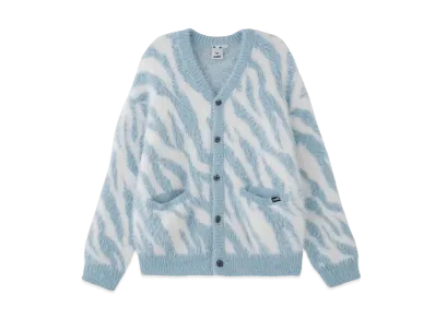 X-Girl Zebra Knit Cardigan "Ltblue"
