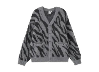 X-Girl Zebra Knit Cardigan "Charcoal"