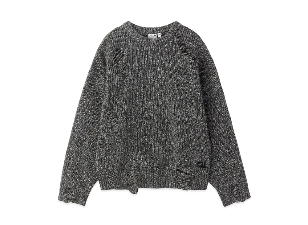 X-Girl Distressed Knit Top "Black"