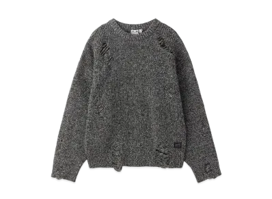 X-Girl Distressed Knit Top "Black"