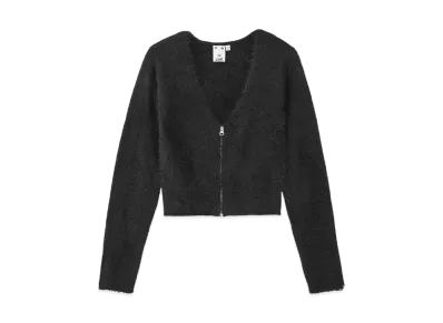 X-Girl Shaggy Knit Cardigan "Black"