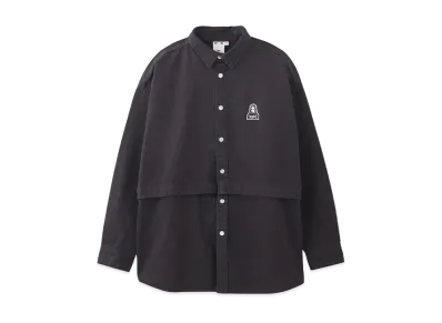 X-Girl Face L/S 2Way Shirt "Black"