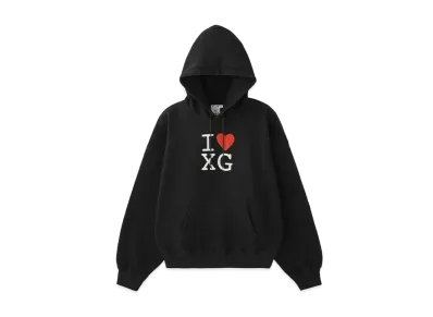 X-Girl I Love Xg Logo Sweat Hoodie "Black"