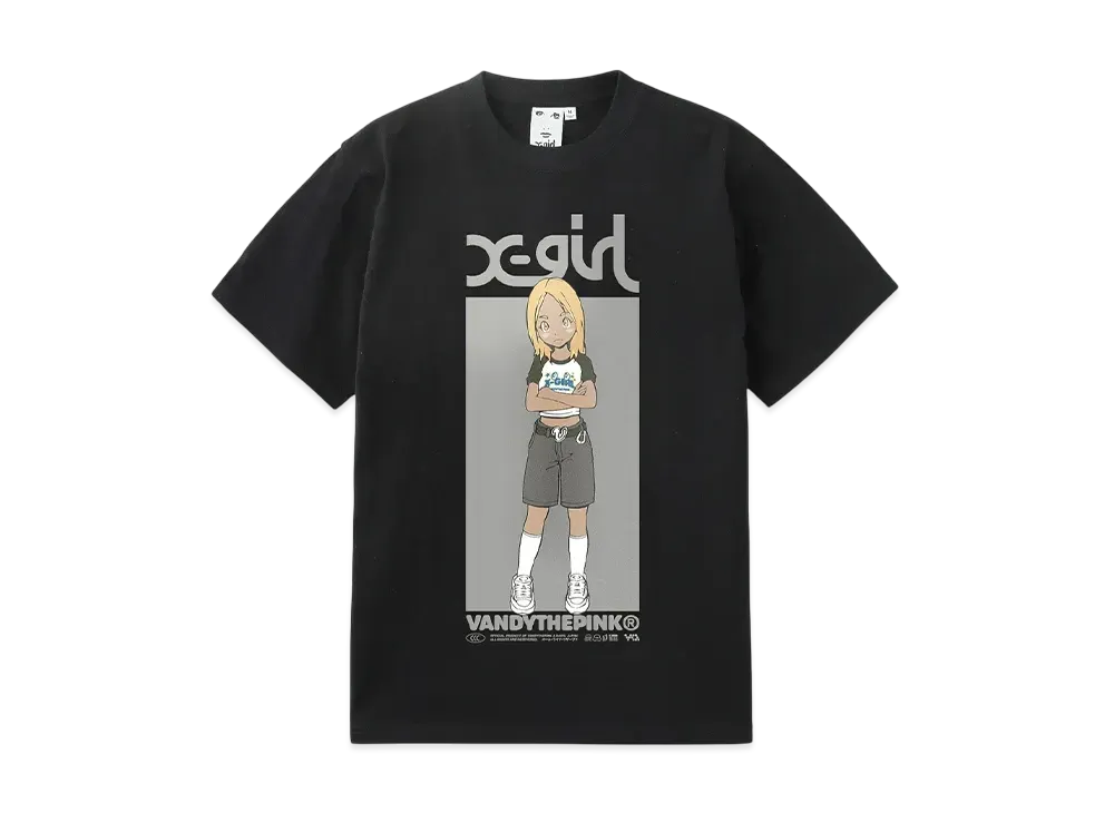 X-Girl x VANDY THE PINK S/S Tee "Black"