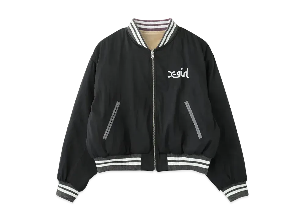 X-Girl x VANDY THE PINK Reversible Sukajan "Black"