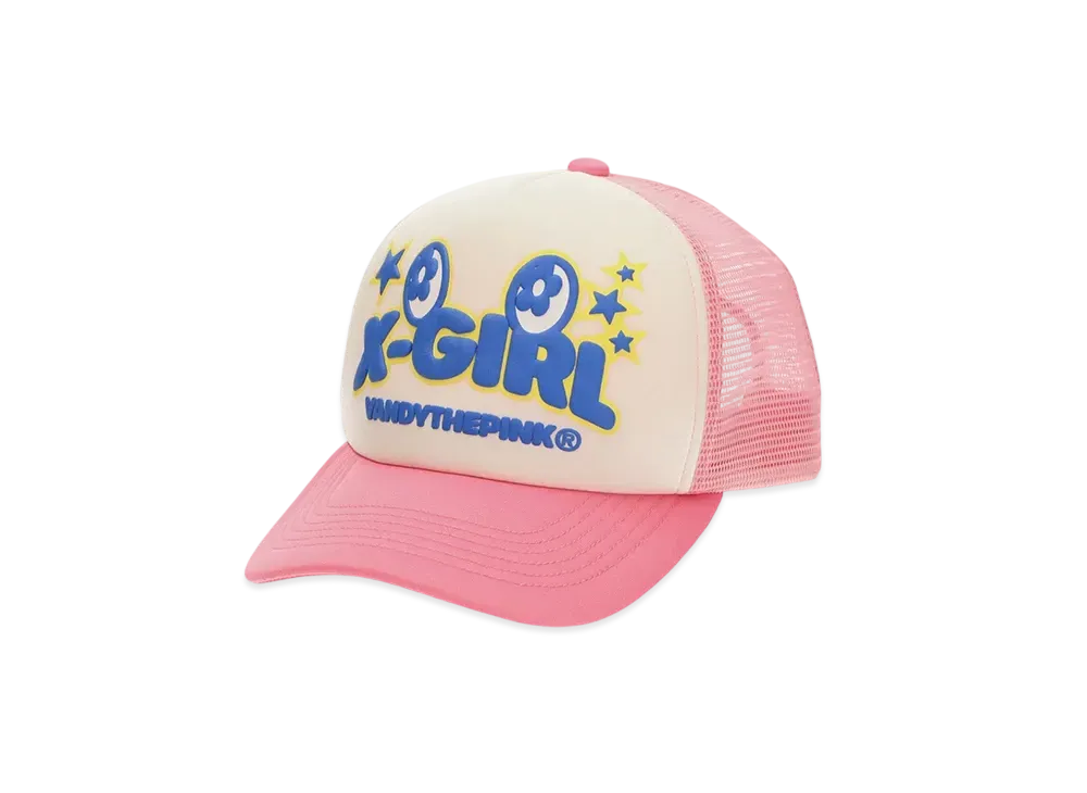 X-Girl x VANDY THE PINK Trucker Cap "Pink"