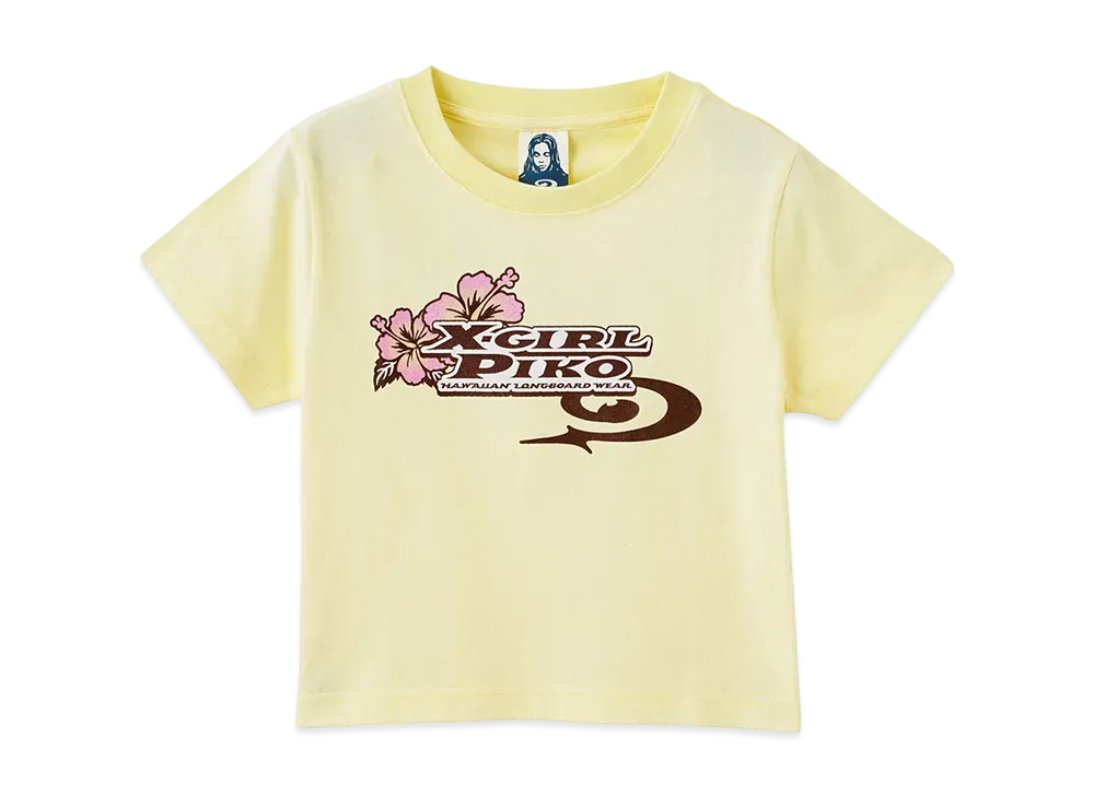 X-Girl x PIKO S/S Baby Tee "Yellow"