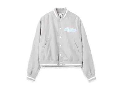 X-Girl Cheerful Logo Varsity Jacket "Grey"