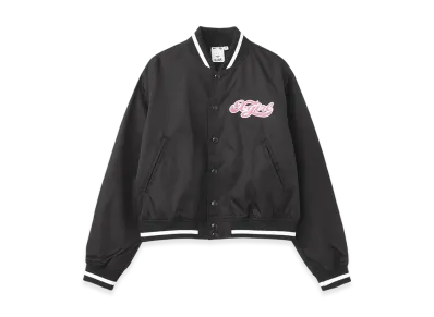 X-Girl Cheerful Logo Varsity Jacket "Black"