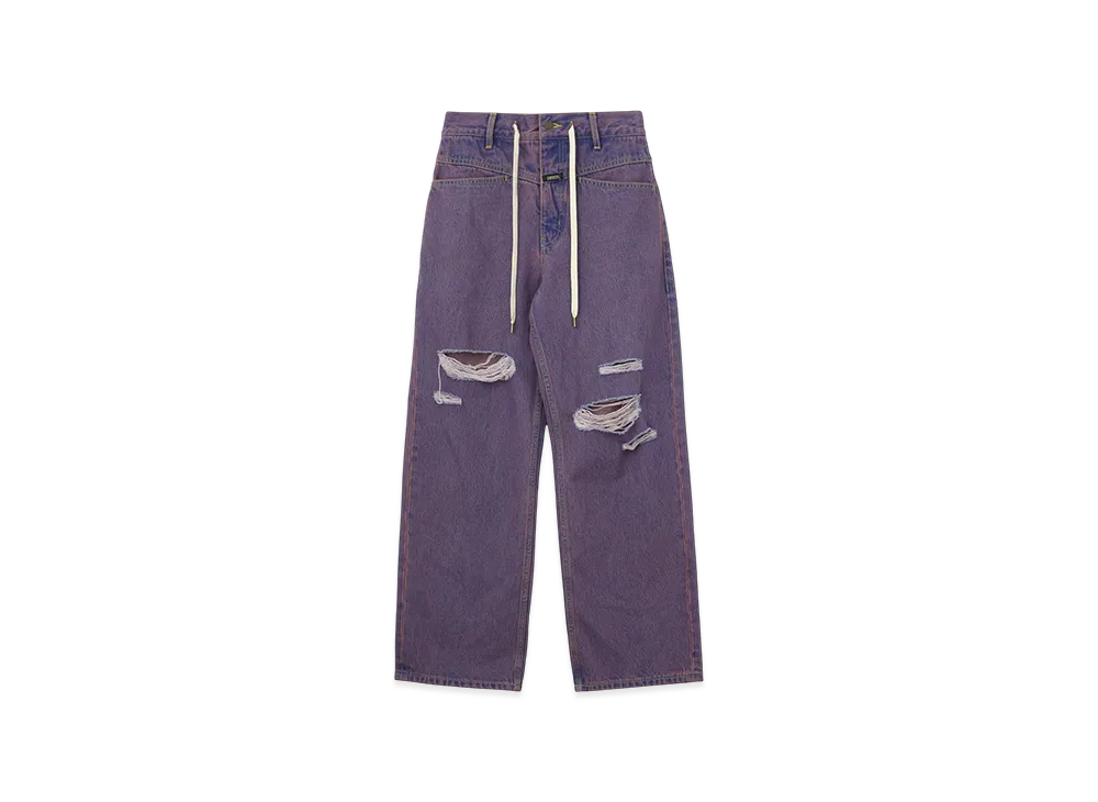 X-Girl Drawstring Denim Pants "Pink"