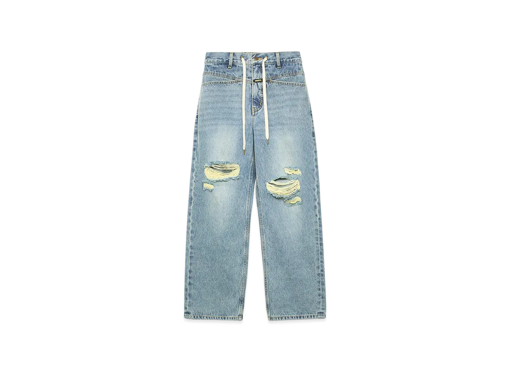 X-Girl Drawstring Denim Pants "Lt Indigo"