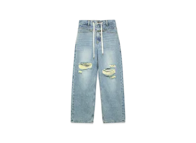 X-Girl Drawstring Denim Pants "Lt Indigo"