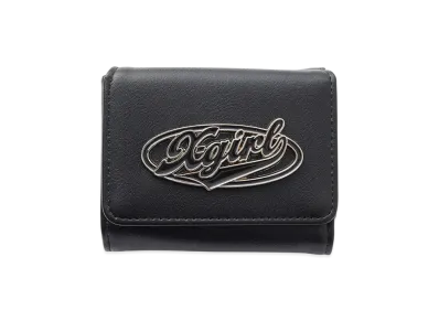 X-Girl Color Oval Logo Buckle Mini Wallet "Black"