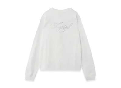 X-Girl Rhinestone Combination Logo L/S Tee "White"