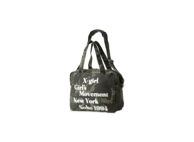 X-Girl Hazy Logo 2Way Big Tote Bag "Camo"