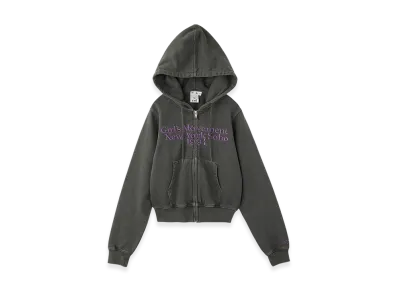 X-Girl Color Scheme Compact Zip Up Hoodie "Black"