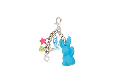 X-Girl Gummy Bunny Colorful Key Charm "Blue"