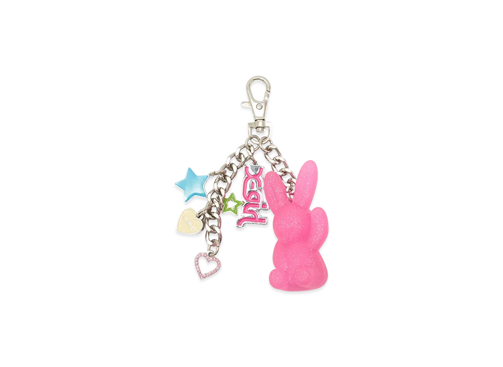 X-Girl Gummy Bunny Colorful Key Charm "Pink"
