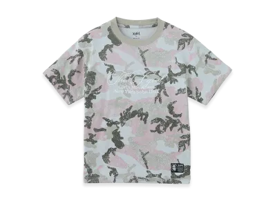X-Girl Faded Cursive Script Logo Camo S/S Tee "Pink"