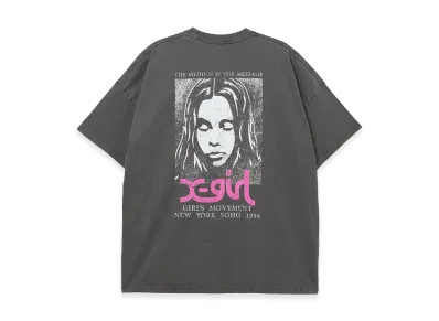 X-Girl Faded Face S/S Big Tee Dress "Black"