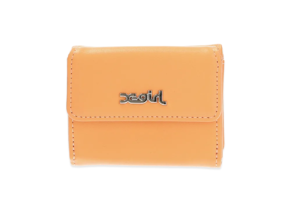 X-Girl Women's Faux Leather Mini Wallet "Orange"